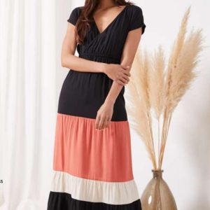 Vestido tricolor