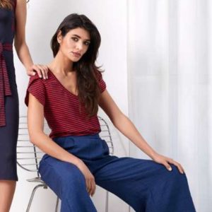 Camiseta Rayas roja