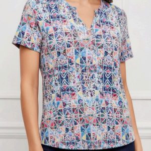 Camiseta estampada azul